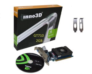 INNO3D GEFORCE GT 710 2GB DDR3 LP PCIe 3.0 Gaming Graphic graphics card under 5000 - ur computer technics