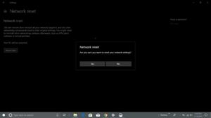 how to reset network settings in windows 10 