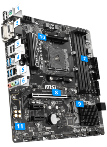 MSI Pro VDH MAX B450M - Motherboard under 10000 - Ur Computer Technics